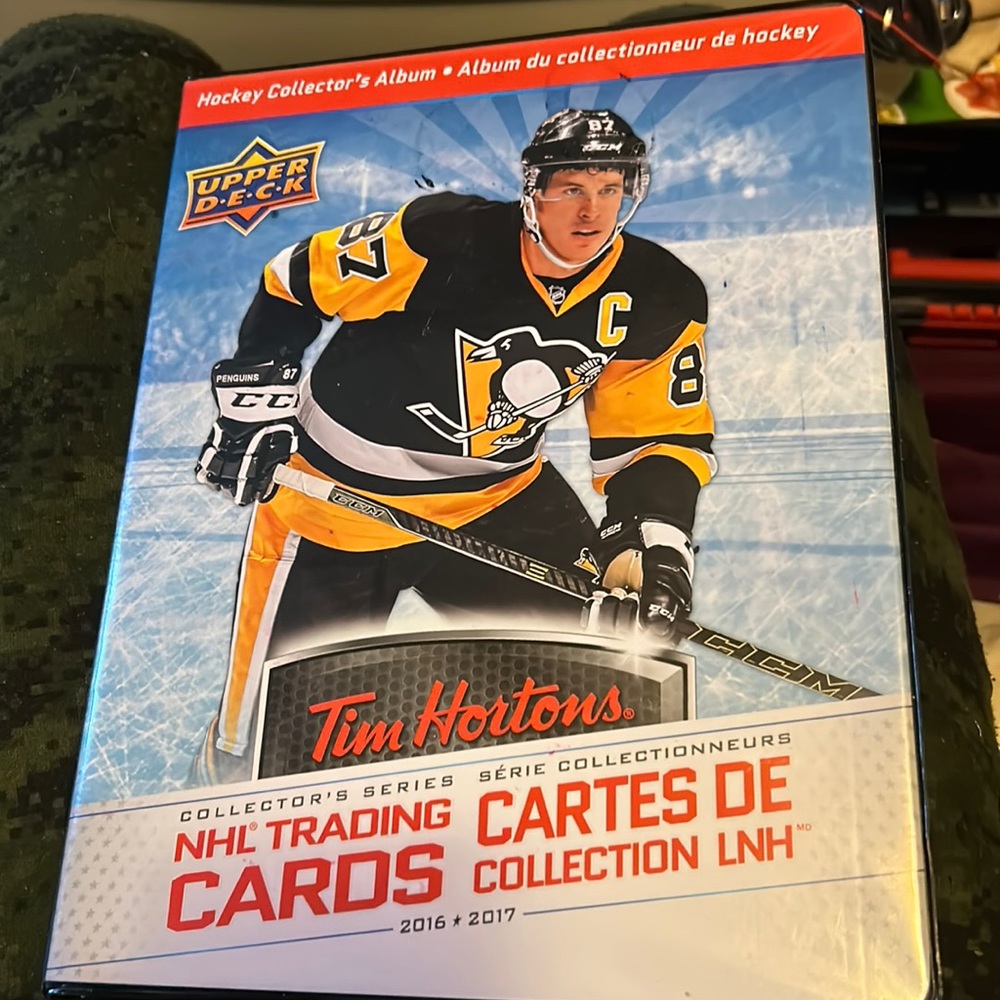 Hockey cards Tim’s and other one book full